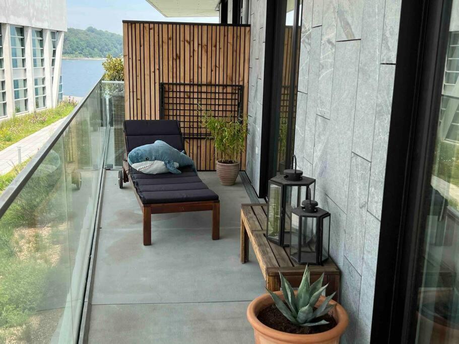 Bo Med Stil Og Udsigt Til Aarhus Lystbadehavn Apartment Bagian luar foto