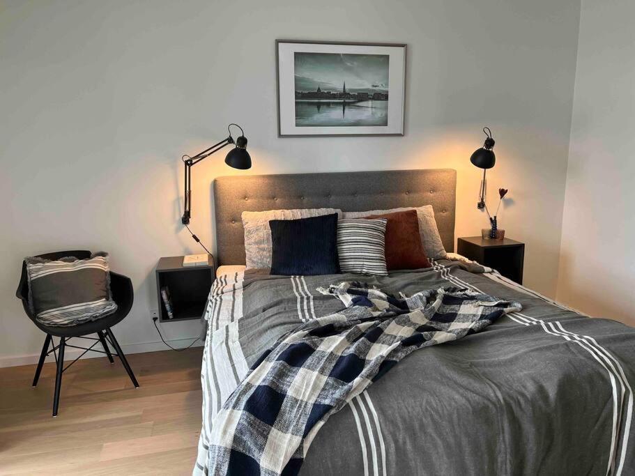 Bo Med Stil Og Udsigt Til Aarhus Lystbadehavn Apartment Bagian luar foto