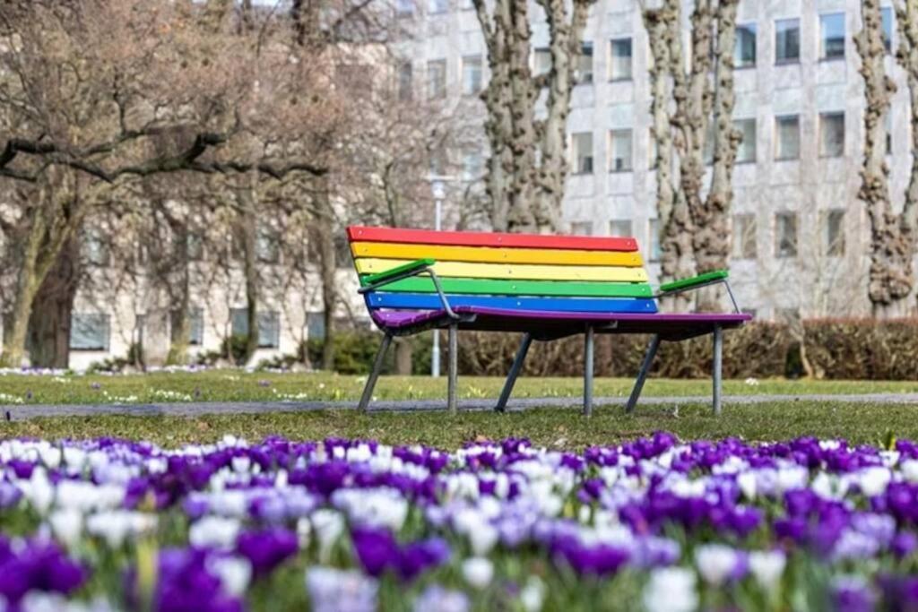 Bo Med Stil Og Udsigt Til Aarhus Lystbadehavn Apartment Bagian luar foto